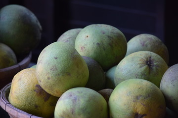 Pomelo from Thailand is sweet and sweet to eat.