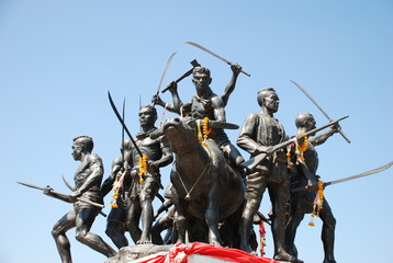 (Monument of Bang Rachan Heroes) 
One of the monuments in Thailand