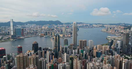 Hong Kong city skyline landmark