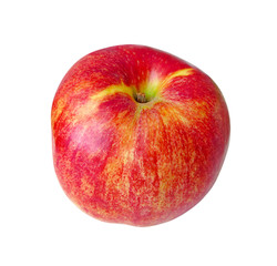 Beautiful ripe red apple isolated on a white background