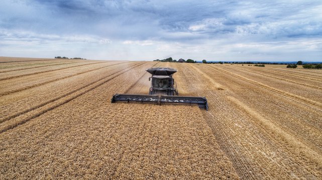 Fendt Combine Harvest 2020 Drone Photo