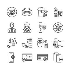 Virus Protection Icon Set