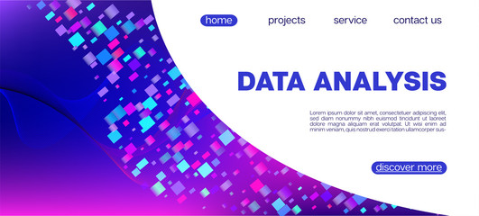 Falling Particles Distressed Purple Vector. Pink Blue Purple Futuristic 