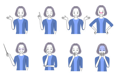 シニア女性　セット