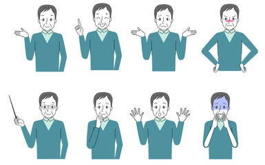 シニア男性　セット