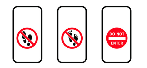 Slogan don’t touch my phone, dont touch my phone or do not touch my phone. Mobile cover sign. Comic quote for social media content signs. Stop,halt allowed,  smart phone screen icon. Funny vector