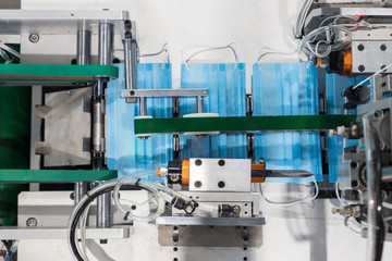 Production of medical masks - machine for the production of medical masks