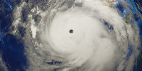 Hurricane Genevieve 2020 from Space. Elements of this image are furnished by NASA