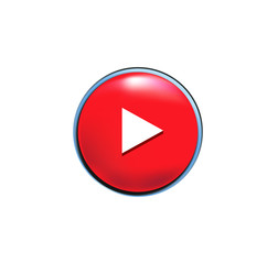 PLAY video icon. Button Play Video. Play vector red web button. Play Button Icon Circle. Start Buttons Icon. Video Audio Music Player Symbol.  Arrow. Game Sign.