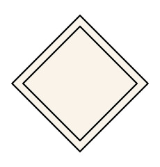 black ornament frame in square shaped design of Decorative element theme Vector illustration