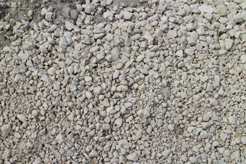 Stones and dirt on a dirt road