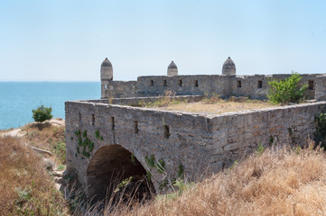 Enikale, Eni-Kale-fortress in the Crimea on the Kerch Strait, built by the Turks in the early XVIII century, Kerch, Crimea, Russia.