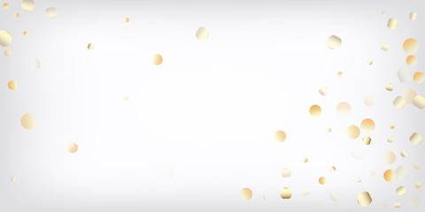 Gold, Silver VIP Flying Bokeh Confetti. Sparkling 