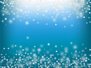 Falling Snow Confetti Winter Vector Background. 