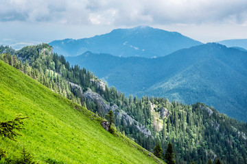 View from Sina peak, Low Tatras mountains, Slovakia