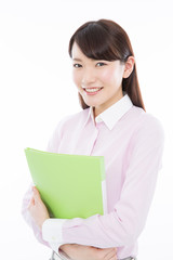 資料を持つＯＬ