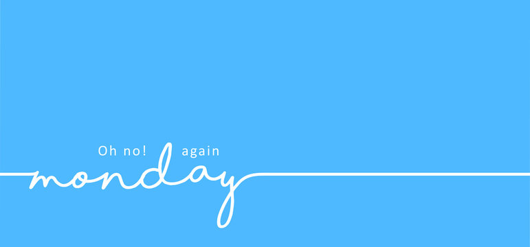 Slogan Hello or happy blue monday with smile Vector icon sign The most depressing day of the year The day commit suicide and depression motivation, third monday January Funny sadness cartoon smiling