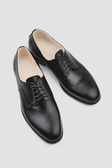 Male shoes. Derby. Men's fashion leather shoes