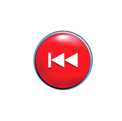 Media player button. Play button icon. Fast Backward Icon vector. Fast Reverse icon vector. Fast Rewind icon vector. Music media player control set. Music, video, games, player icon. 

