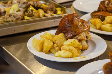 pork and chips plate 