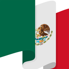 Raising of Mexican flag