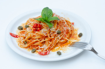 pasta with tomato sauce