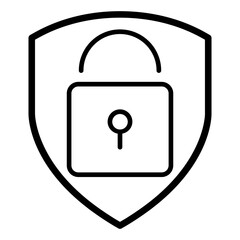 Safety padlock icon