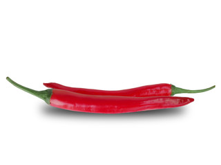 Chilli on a white background