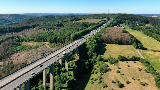 A45 -Sauerlandlinie bei B&ouml;lling - zwischen Hagen und L&uuml;denscheid