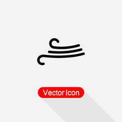 Wind Blow Icon In Line Style Vector Illustration Eps10