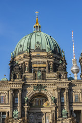 Berlin Cathedral (Berliner Dom) - famous landmark on the Museum Island in Mitte, Germany.