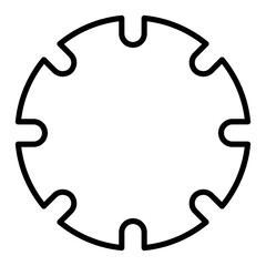 Steel gear icon