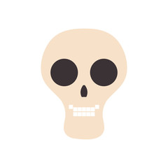 skull icon image, flat style