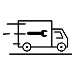 Technician car icon