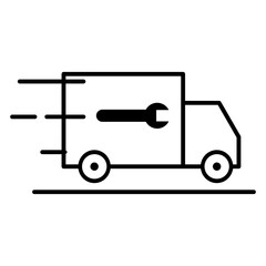 Technician car icon