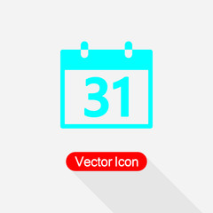 31 Calendar Icon Vector Illustration Eps10