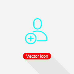 Add User Icon Vector Illustration Eps10