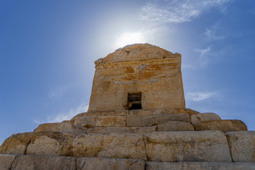 Iran, Pasargardae near Shiraz. The Tombe of Cyrus the Great.