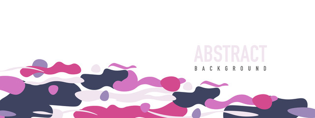 Trendy liquid style shapes abstract design, dynamic vector background for placards, brochures, posters, web landing pages, covers or banners