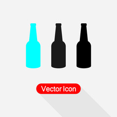 Bottle Of Beer Icon Vector Illustration Eps10