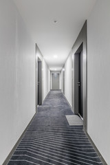 Modern design of a corridor between appartements