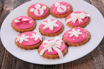 traditional christmas gingerbread cookie