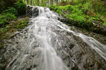 Fototapeta premium Vodopady Bobri souteska, Beaver Gorge Waterfalls