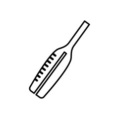 thermometer icon image, line style