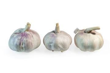 Obraz premium Garlic on a clear white background