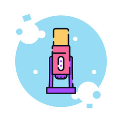 Isolated microphone icon. Audio object - Vector illustration