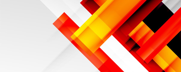 Geometric abstract backgrounds with shadow lines, modern forms, rectangles, squares and fluid gradients. Bright colorful stripes cool backdrops