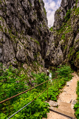 The Höllental, is one of the routes on the German side leading up the Zugspitze on the German-Austrian border in the northern Alps. It passes through a narrow gorge.
