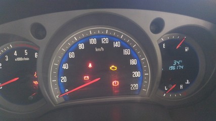 car speedometer and dashboard