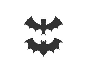 Halloween, horror, bat icon. Vector illustration, flat design.